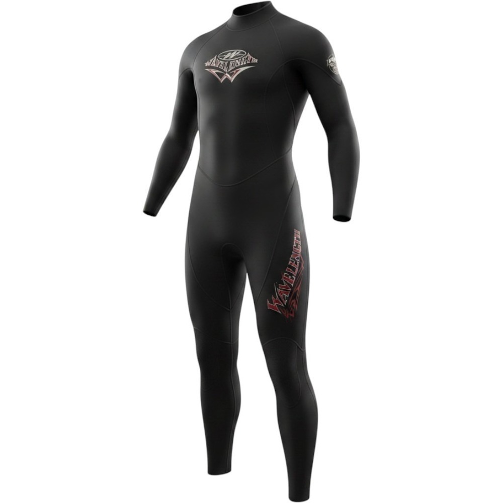 Wavelength Dominator Wetsuit Full Body Black Neoprene Size 8 Surfing Diving